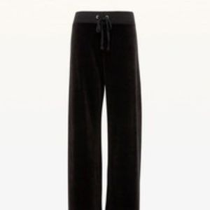 New Juicy Couture draw string velour pants szL blk